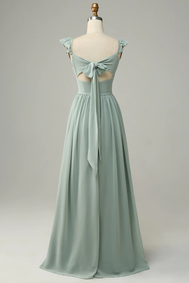 Nicole Gradient A-Line Ruffled Dress