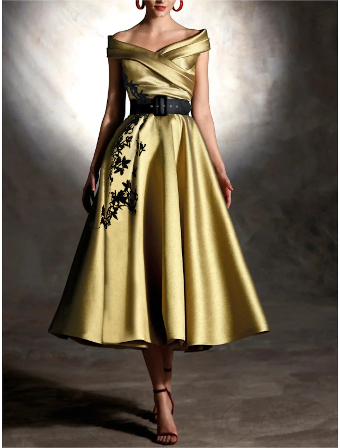 Wholesa A-Line Cocktail Dresses Elegant Dress Formal Wedding Guest Tea