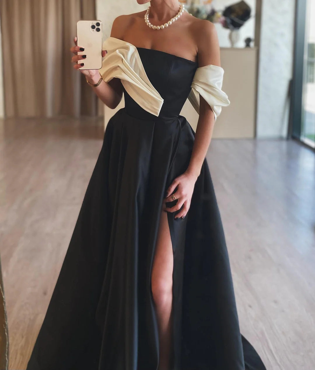 Wholesa A-Line Sleeveless Floor-Length Long Formal Evening Dresses