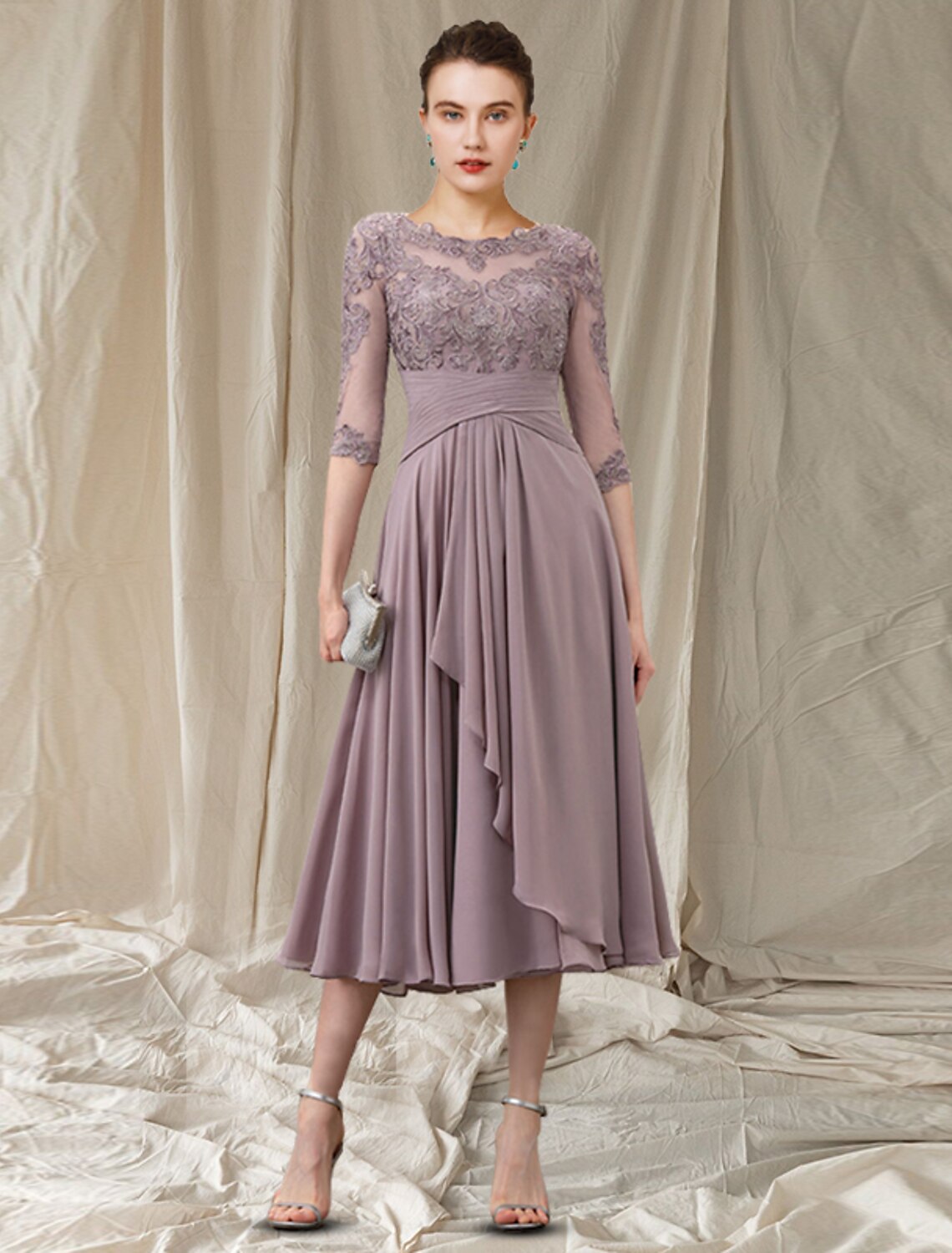 Wholesa A-line Chiffon Mother of the Bride Dress
