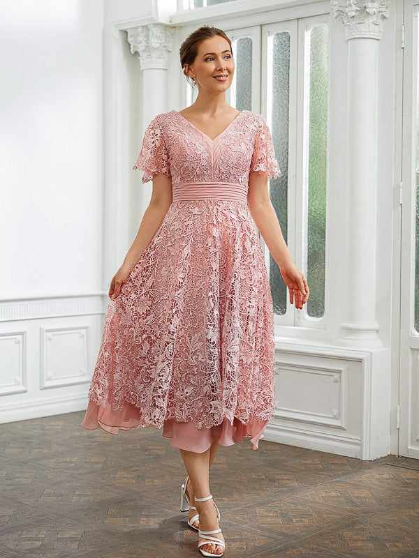 A-Line/Princess High Neck Applique Sleeveless Long Chiffon Party Dresses Formal Dresses main image 1