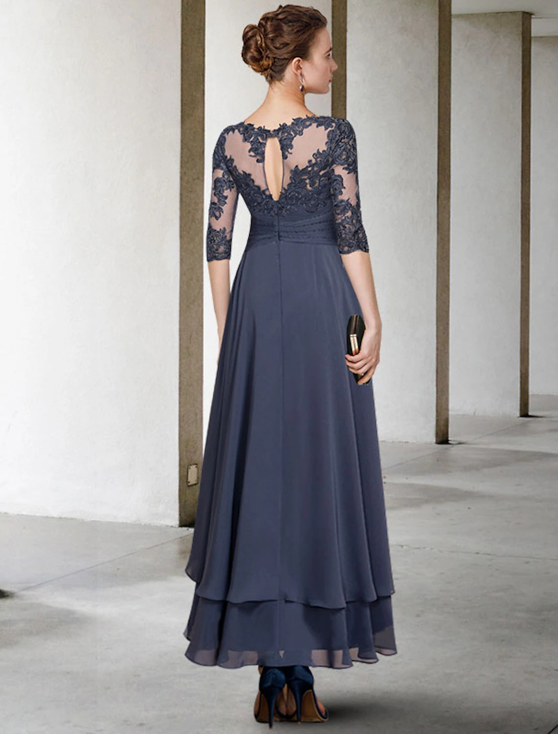 wholesale A-Line Mother of the Bride Dress Plus Size Elegant High Low ...